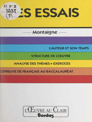 cover image of Essais, Montaigne